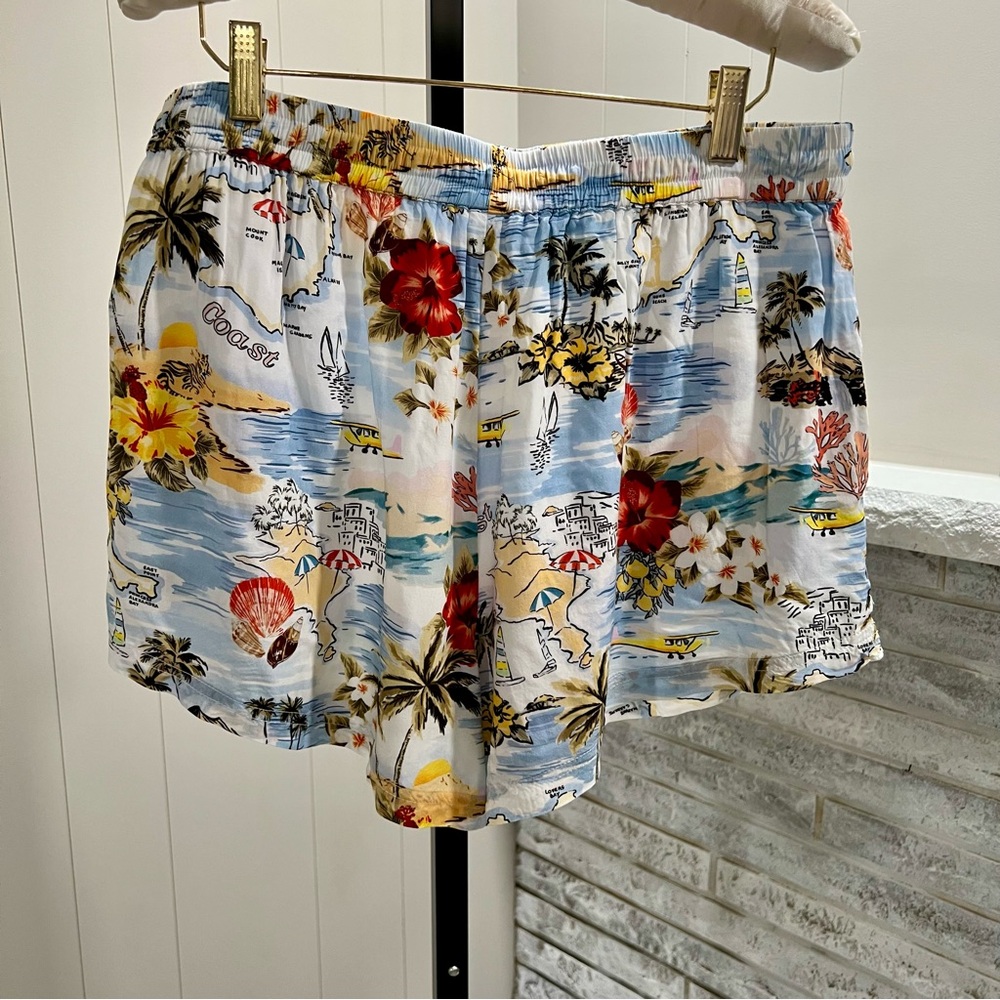 Seafolly Australia Coast To Coast Resort Beachy Tropical Design Top Short Set L - Picture 5 of 9